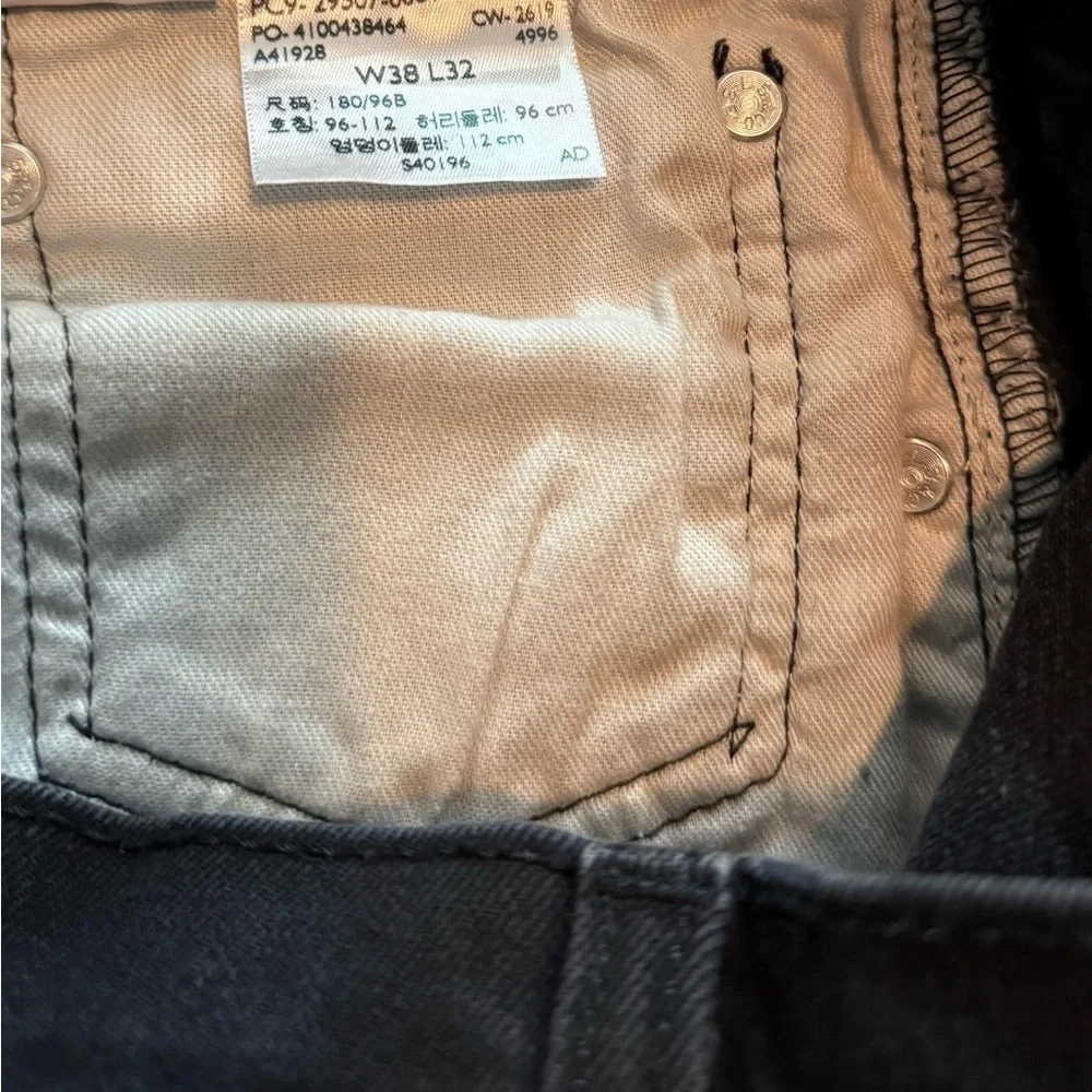 Levi's Men's Dark Gray Skinny Jeans Size 38